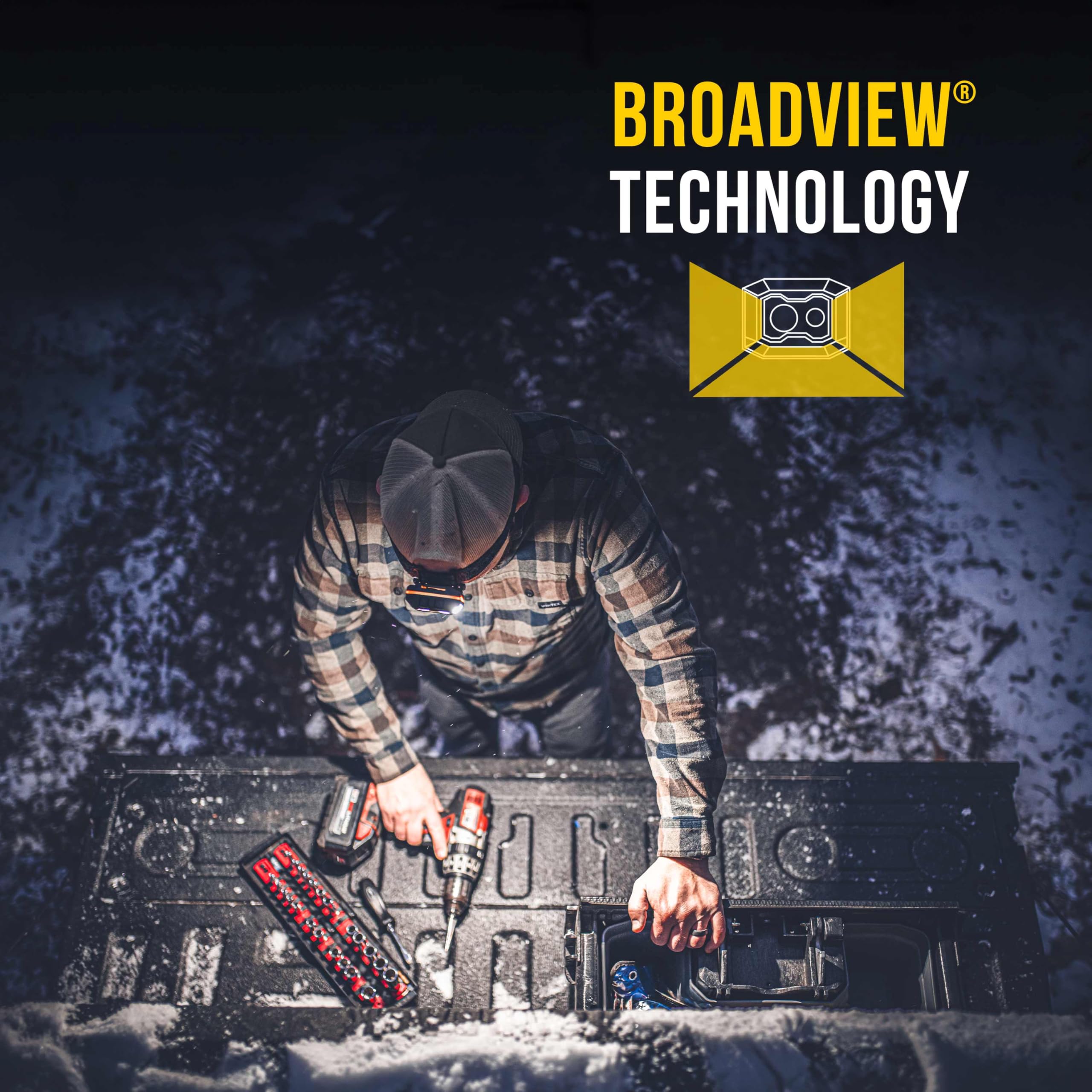 KC Hilites 9968 FLX broadview beam 220-degree coverage in wide scene