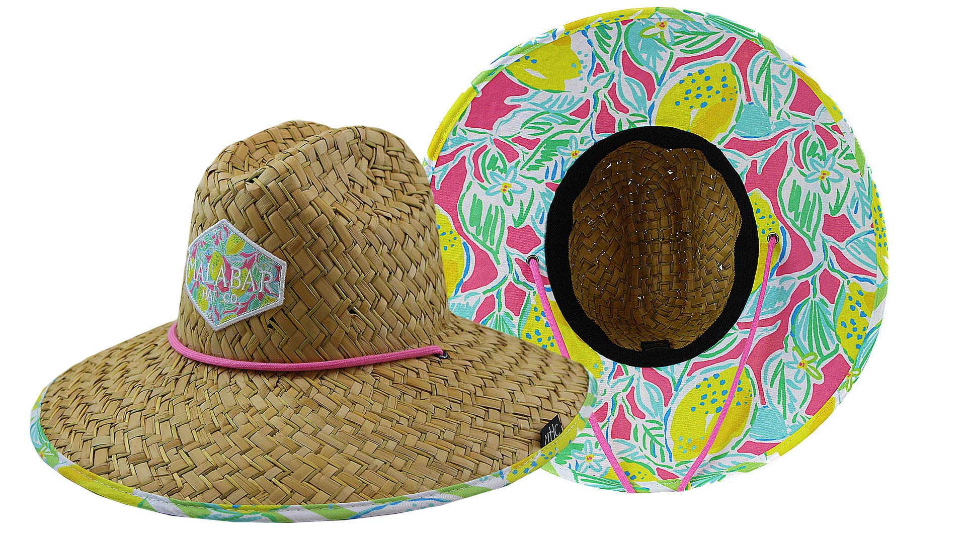 KC Republic Malabar straw hat on a boat, ideal for outdoor activities