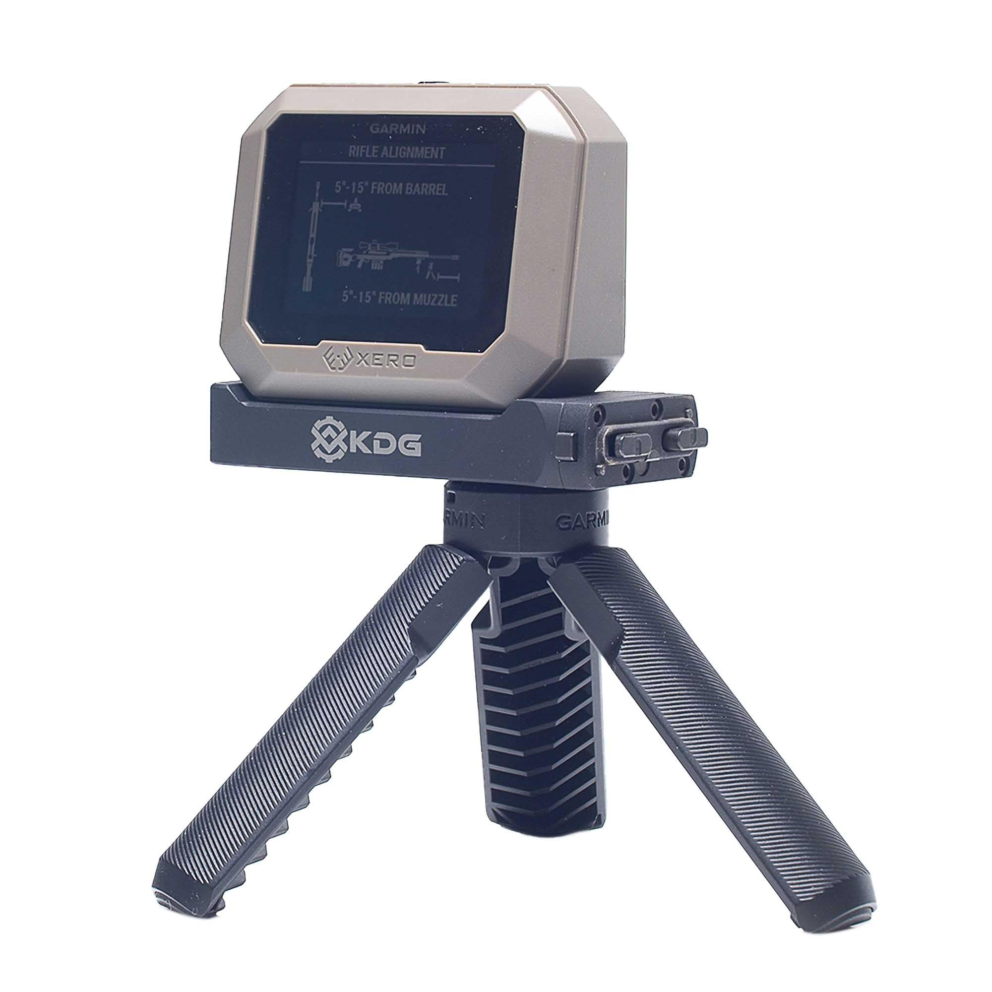 KDG Kinect Xero C1 mount highlighting push-button quick-release.