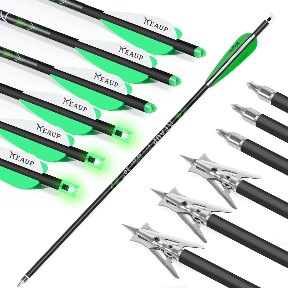 KEAUP 100-grain mechanical broadheads ready for clean crossbow shots