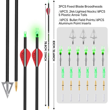 KEAUP 100-grain three-blade broadheads designed for penetration