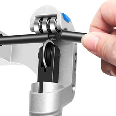 KEAUP arrow cutter length-scale image demonstrates 0.5 to 32 inch range.