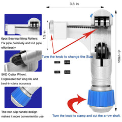 KEAUP arrow cutting tool's durable blade in use for efficient trimming.