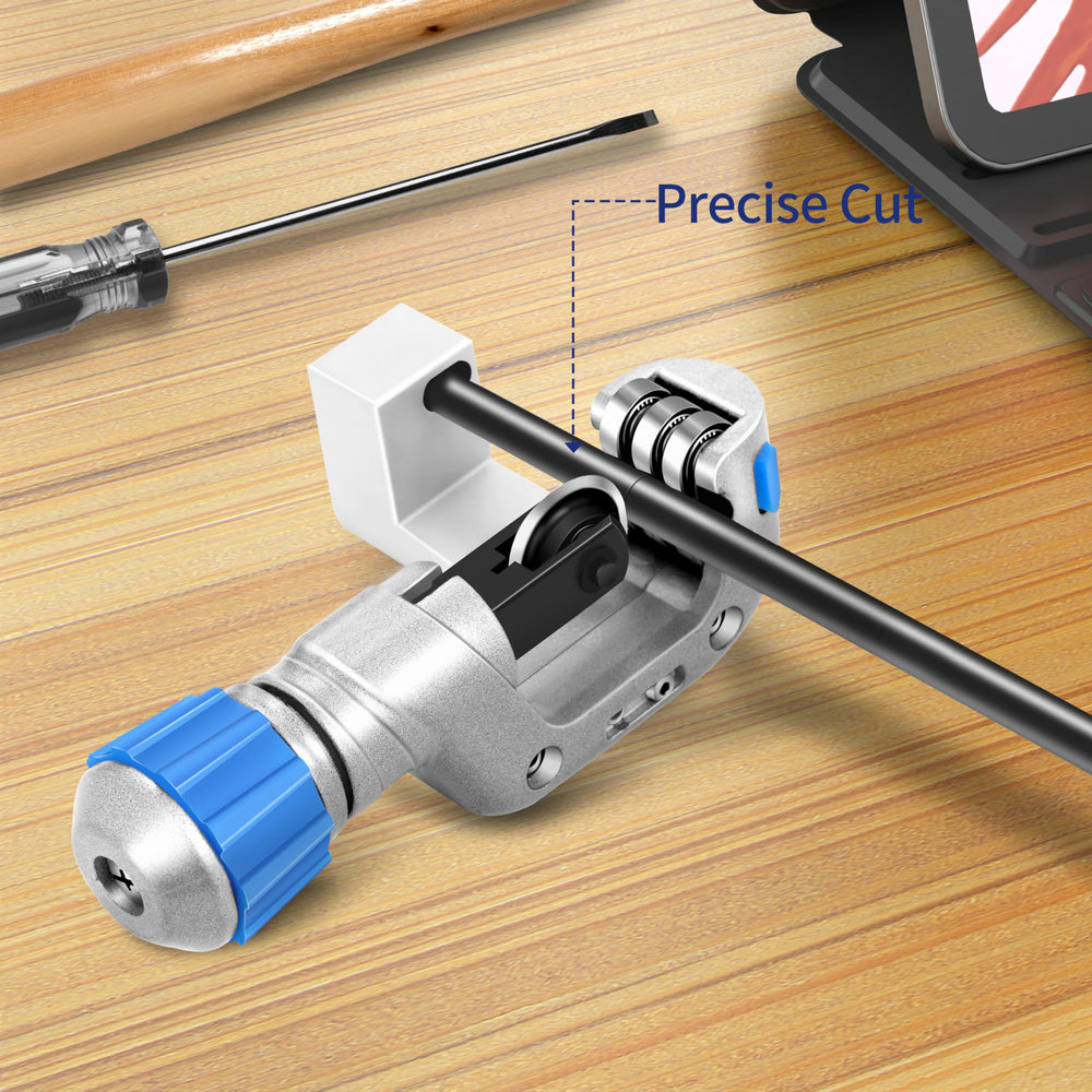 KEAUP arrow shaft being cut to show clean, precise cuts.