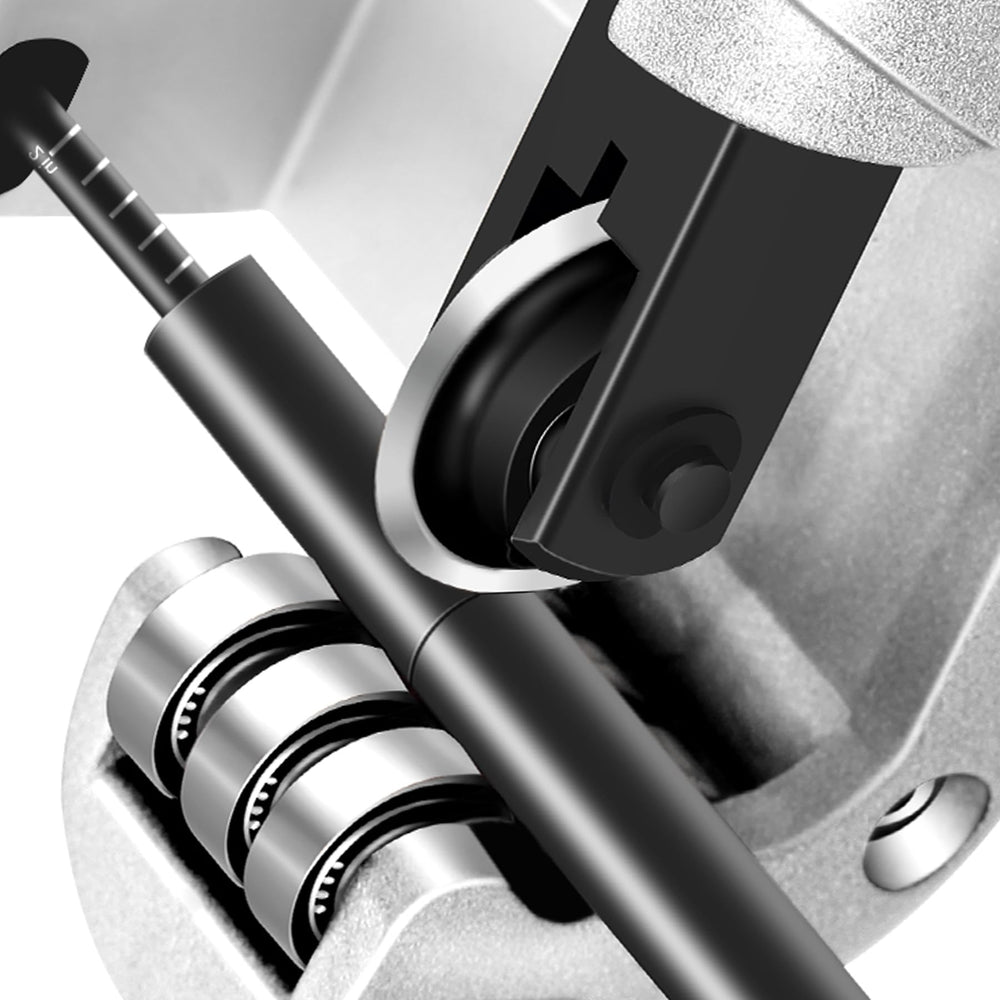 KEAUP adjustable-fit design image highlights easy tuning for consistent arrow lengths.