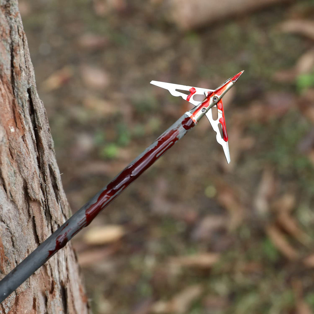 KEAUP bolts with green, red, yellow, and white vanes for tracking