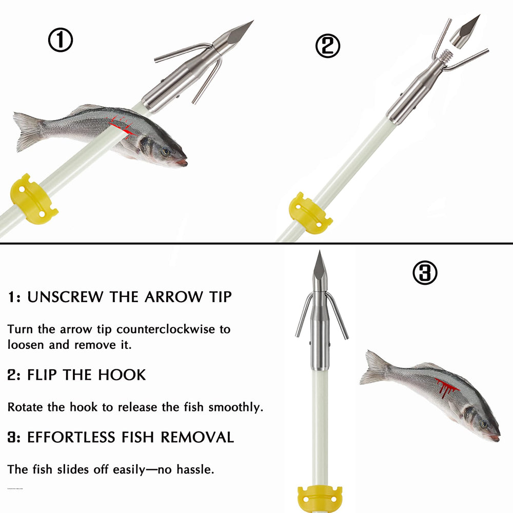 KEAUP bowfishing gear set shows a complete ready-to-use package.
