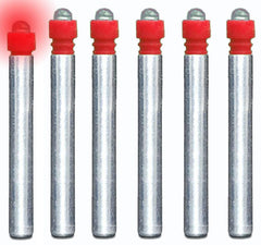 KEAUP 6-pack LED Bobber Light (Red) – High capacity 425 LED, multiple lighting modes
