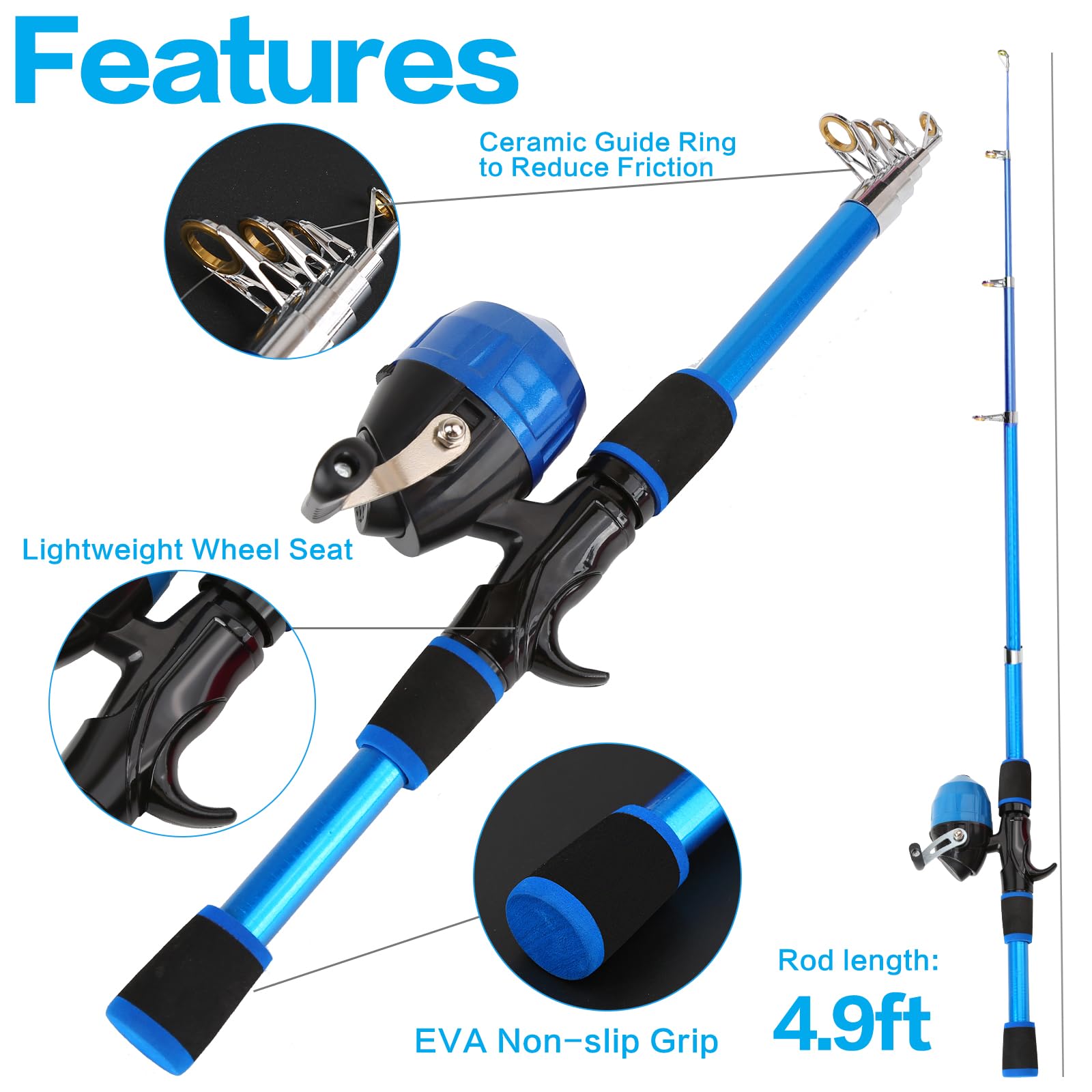 KecchKrezing beginner angling set ideal for youth and casual outings.