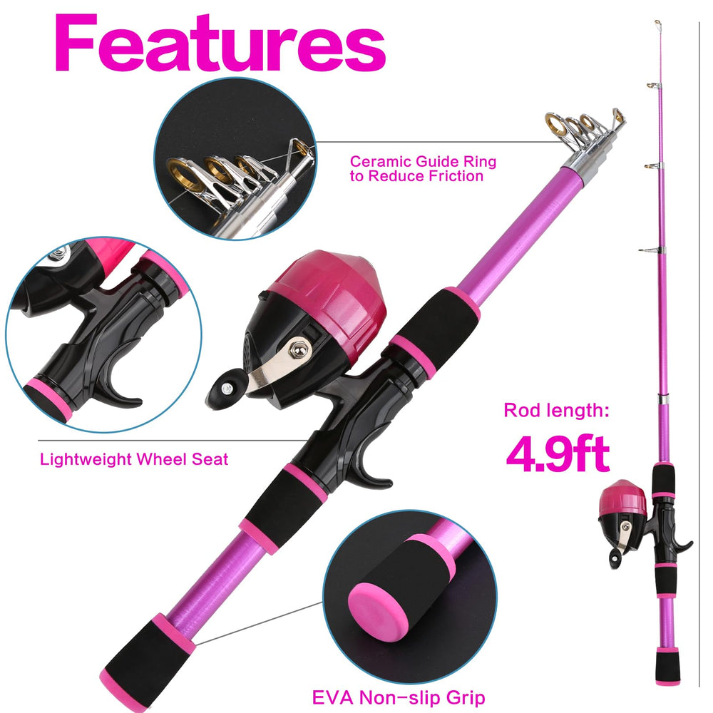 KecchKrezing beginners kit unboxing view showing complete setup for first-time anglers