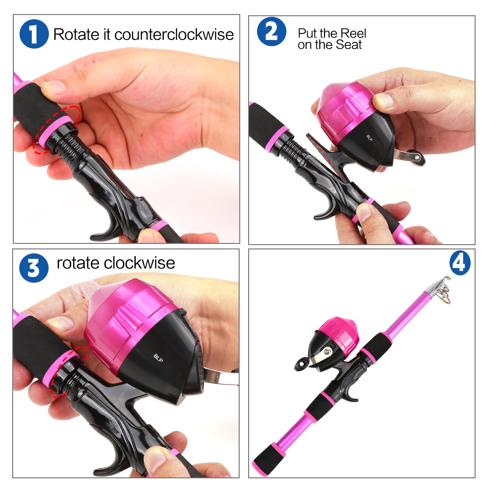 KecchKrezing travel bag with pink accents to organize fishing gear on the go