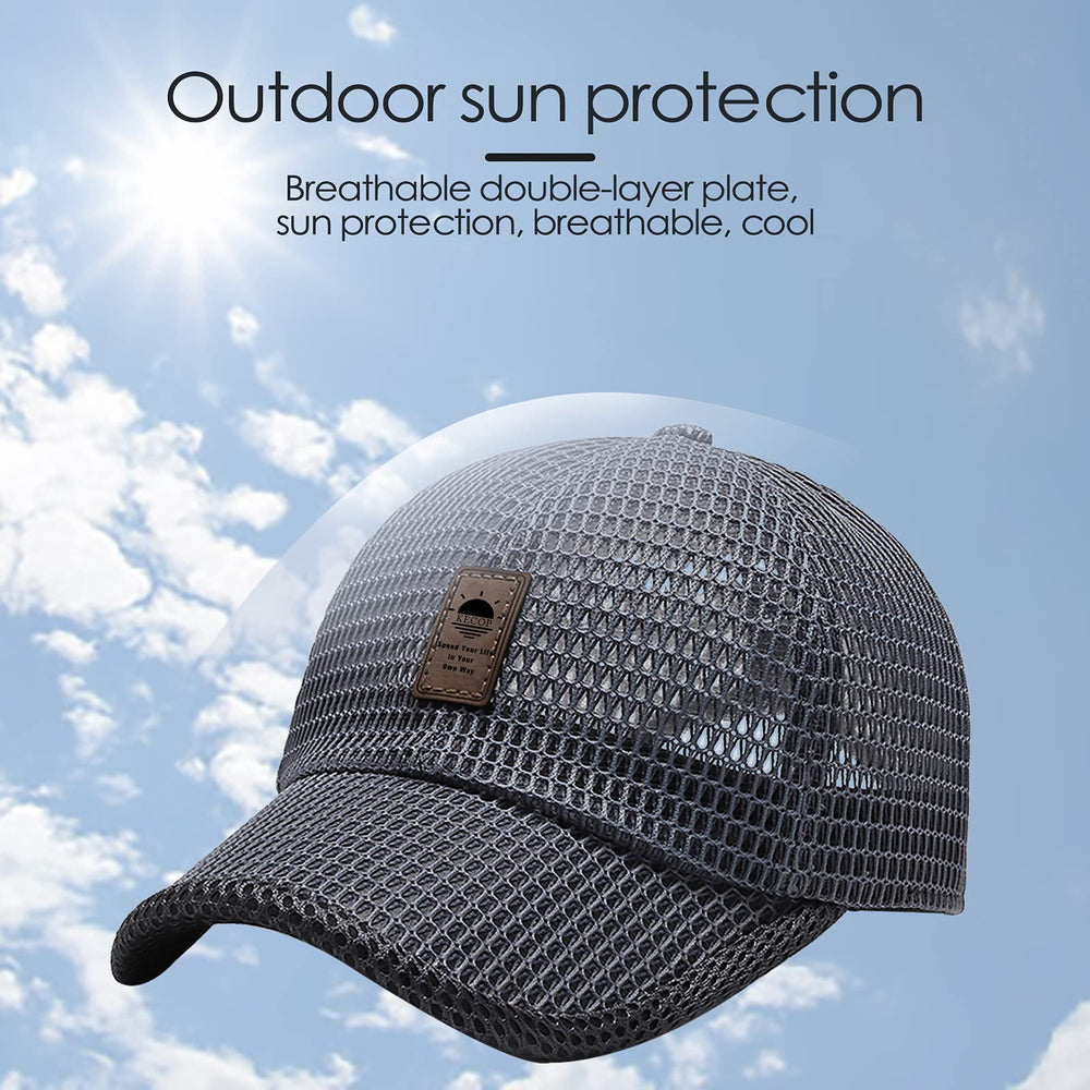 KECOP Mesh Hat packable lightweight design ideal for travel and storage.