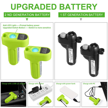 KEDSUM camping shower with two detachable USB batteries enables longer outdoor rinses