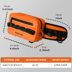 KEEFREE 2.2L waist bag MOLLE attachment for customizable gear