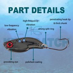 Keencatch Bream Lure 5g metal vibe top view