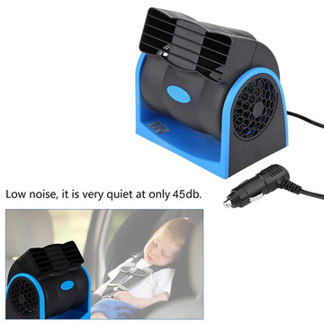 Keenso 12V car fan operates quietly for undisturbed driving