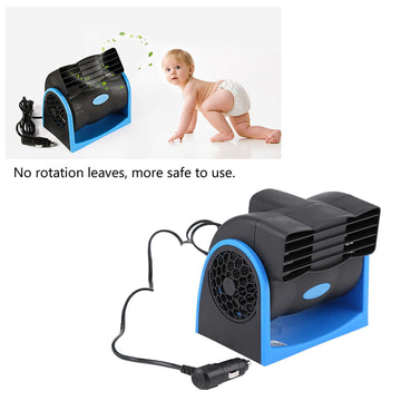 Keenso 12V car fan with two-speed control for customizable airflow