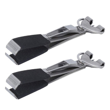 Keenso 2-in-1 fly line clippers in action for fast knot setups