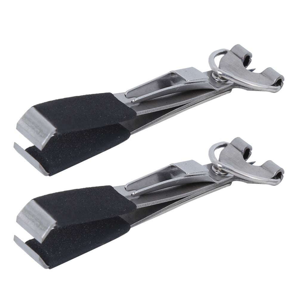 Keenso 2-in-1 fly line clippers in action for fast knot setups