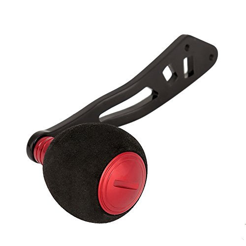Keenso red power handle, installation view, ready for fast reel upgrade