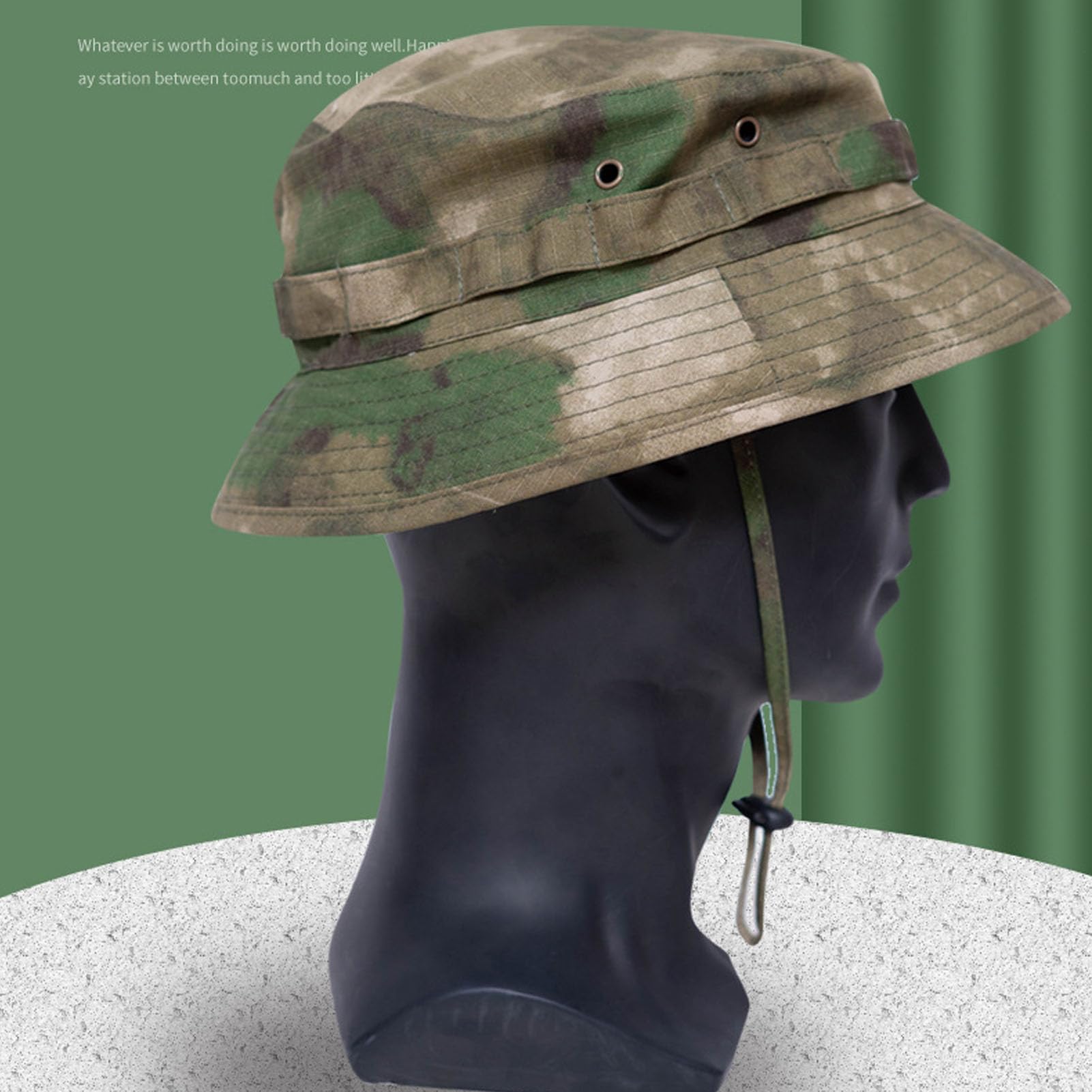 Keenso boonie hat in Oxford fabric with waterproof protection for travel.