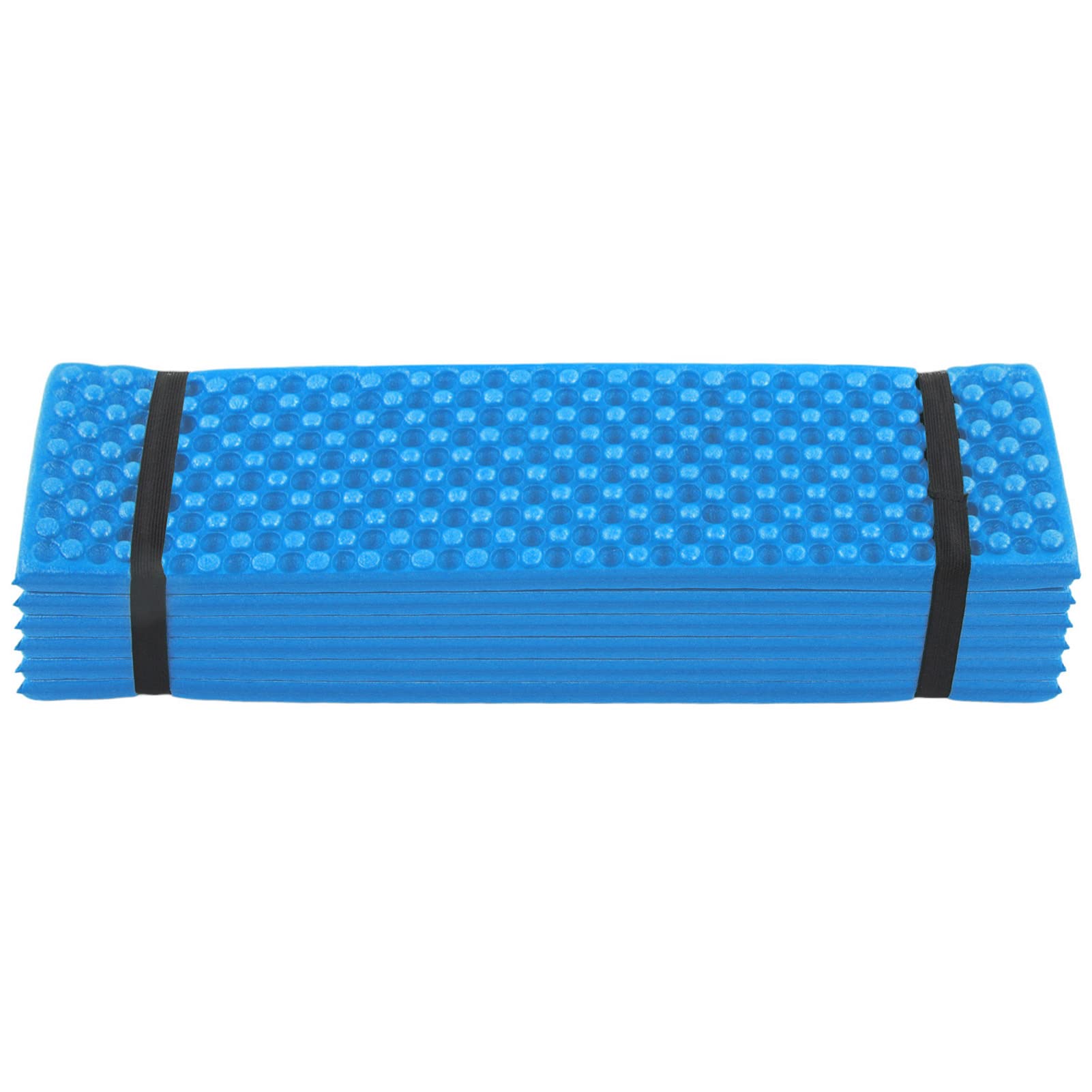 Keenso Double Egg Crate Sleeping Pad picnic on grass blue for relaxed daytime lounging.