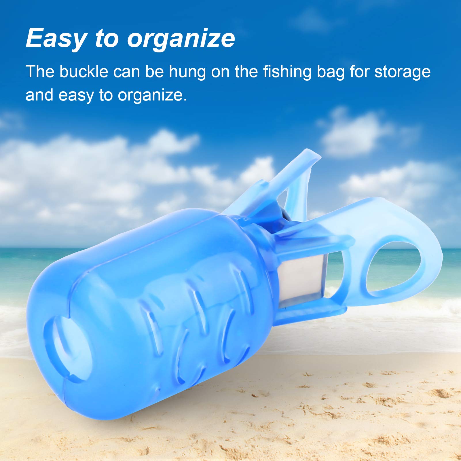 Buckle storage on Keenso protector makes organization simple