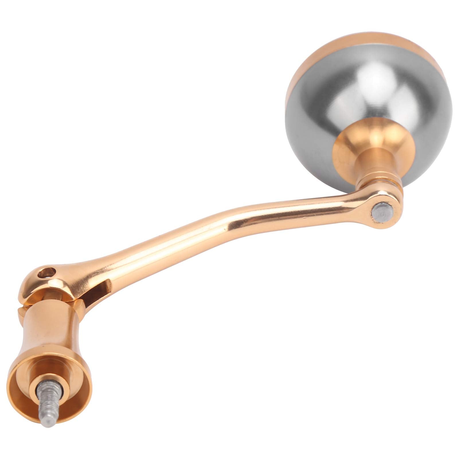 Keenso fishing reel handle in aluminum alloy for lightweight, durable operation.