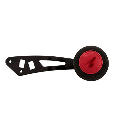 Keenso red reel knob grip, inner frame close-up, sturdy metal construction