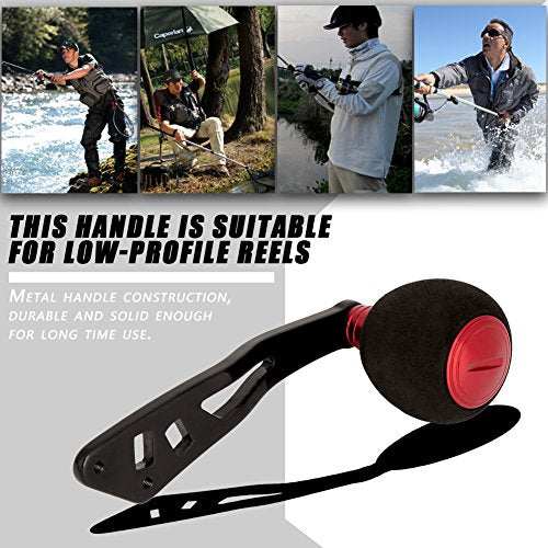 Keenso red grip, top-angle view, aligns mounting holes for quick installation