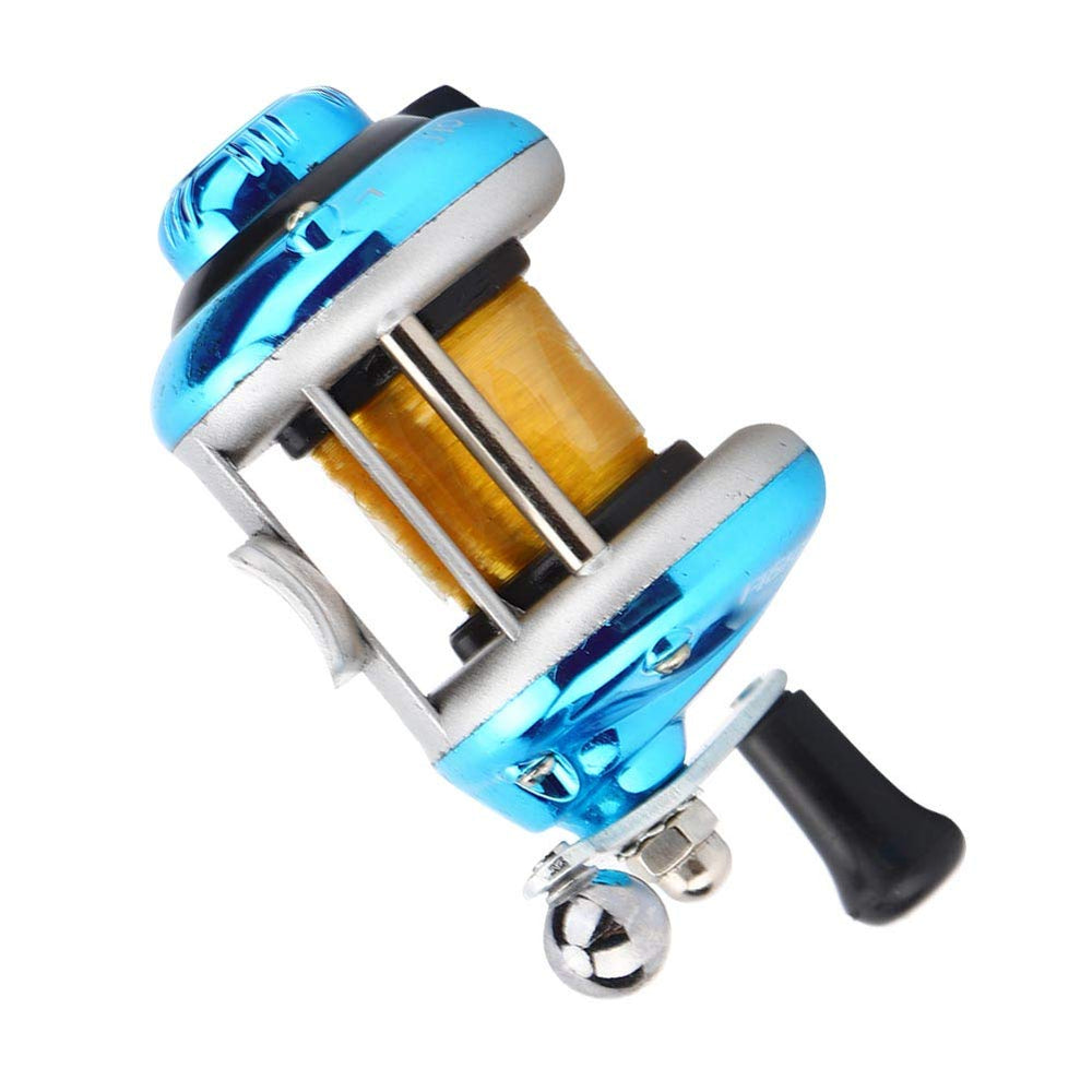 Keenso fishing reel in red and blue color option for versatile setups