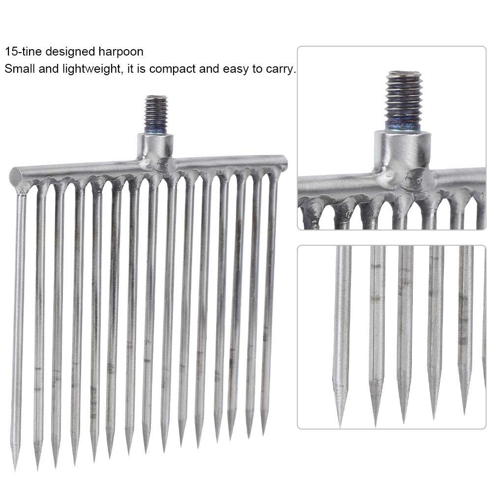Keenso 15-tine setup helps prevent prey from escaping during retrieval.