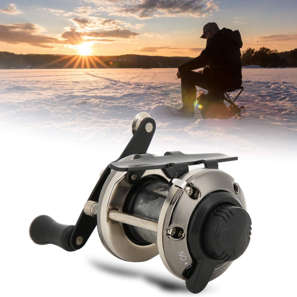 Keenso ice fishing reel with 180-day guarantee.