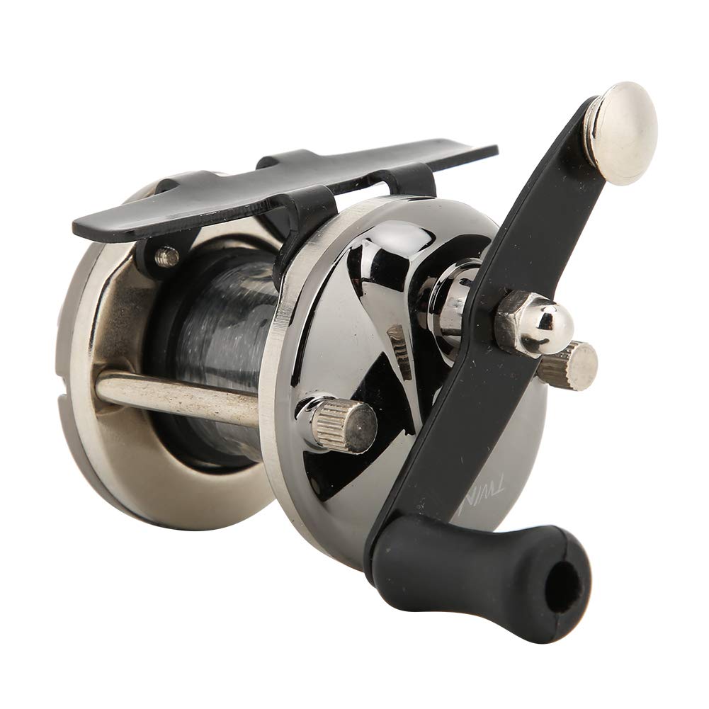 Keenso portable ice fishing reel with small plate wheel.