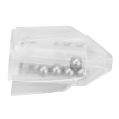 Keenso lure rattles moving in water demonstrate natural turbulence.