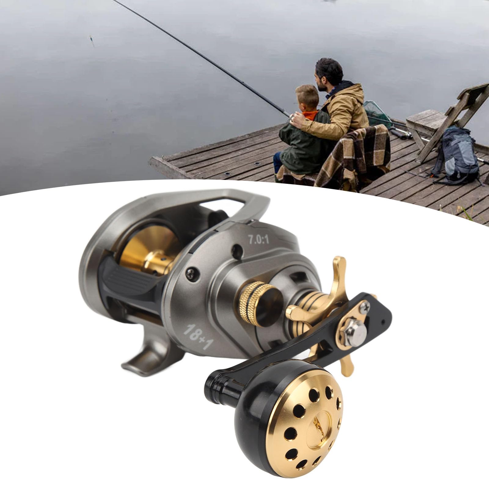 Keenso 18+1 ball bearings ensure balanced performance.