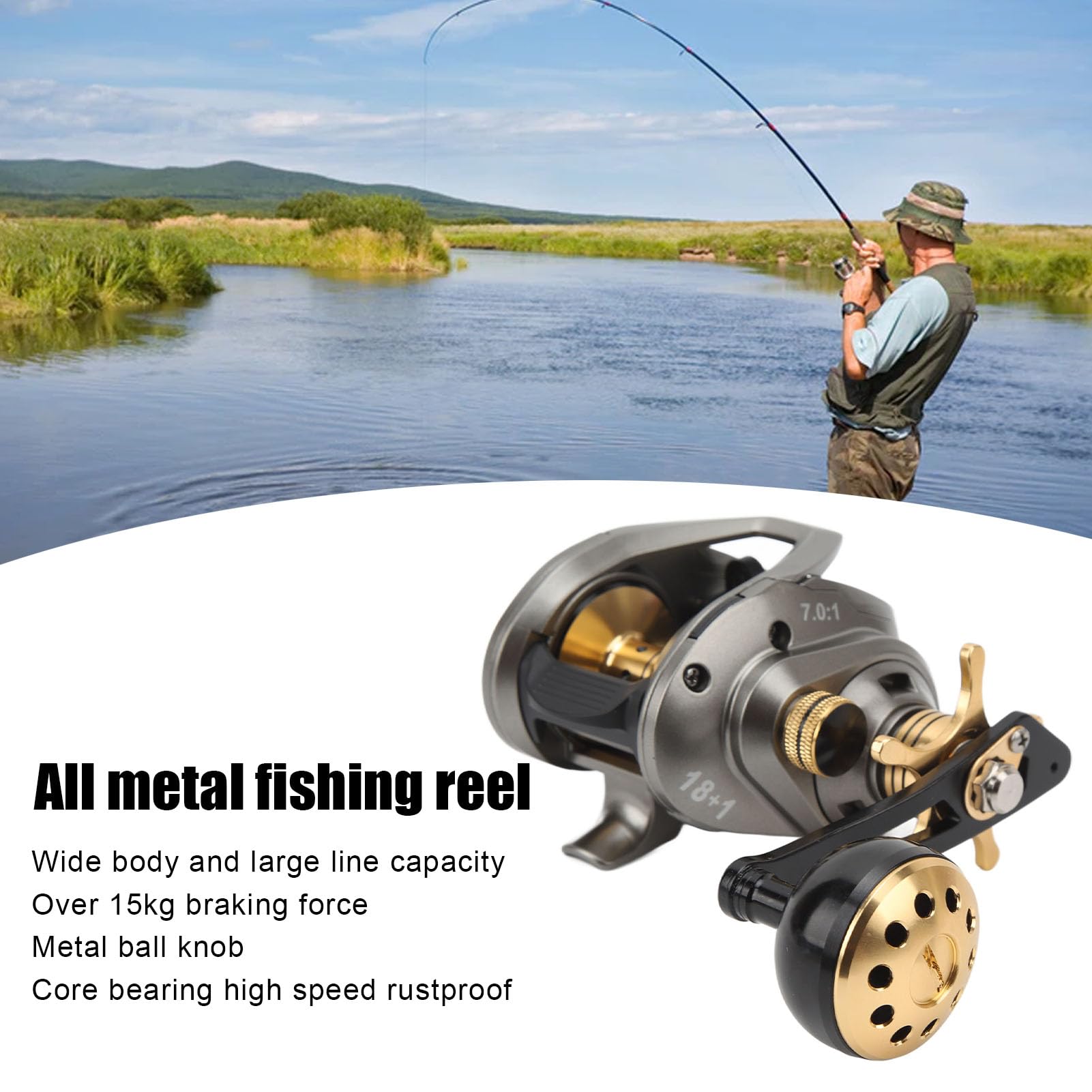 Keenso reel compact design supports easy storage and transport.