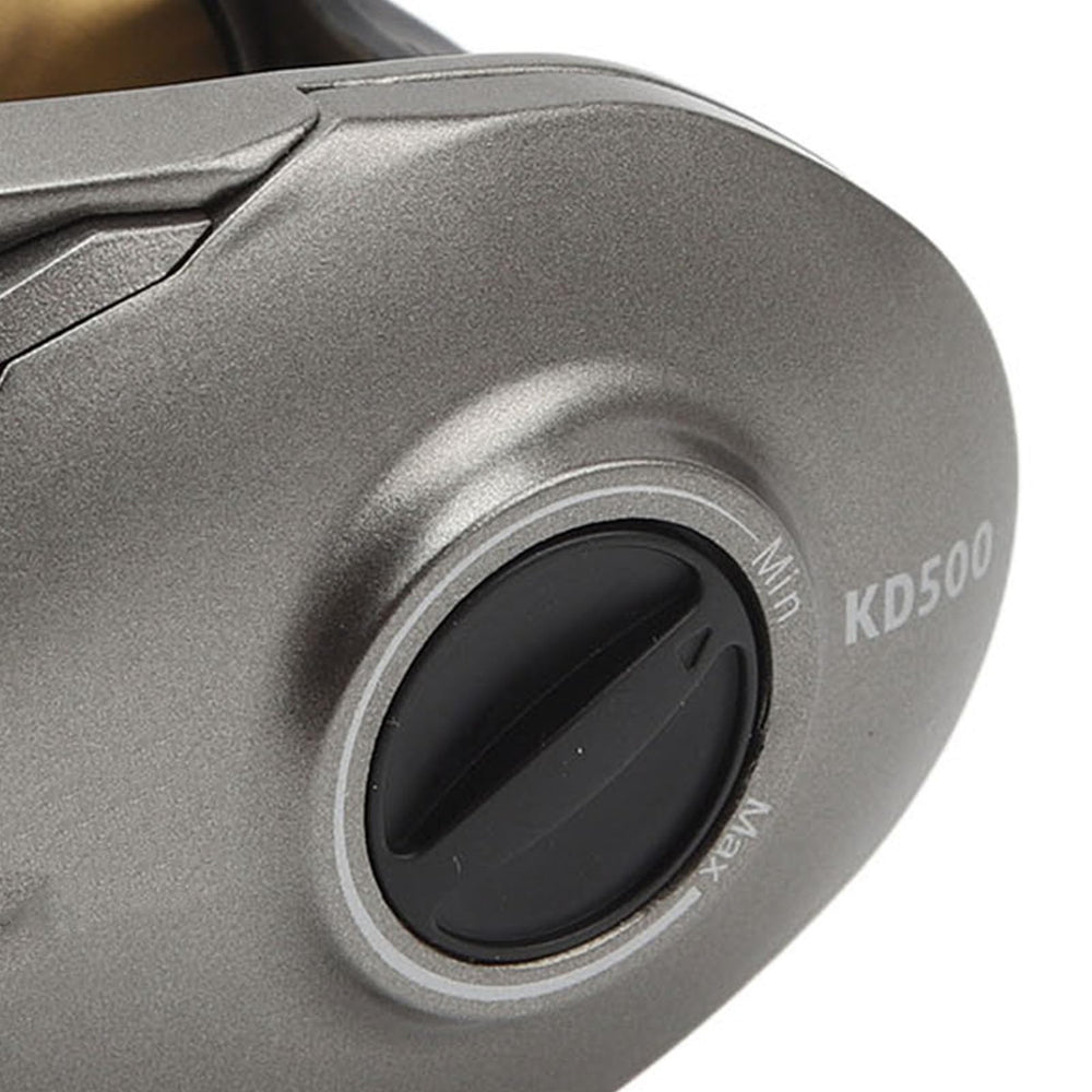 Keenso reel in use on stream or lake setting.