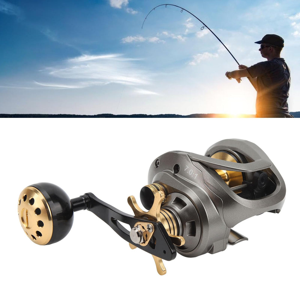 Keenso baitcasting reel with smooth operation for precise casts.