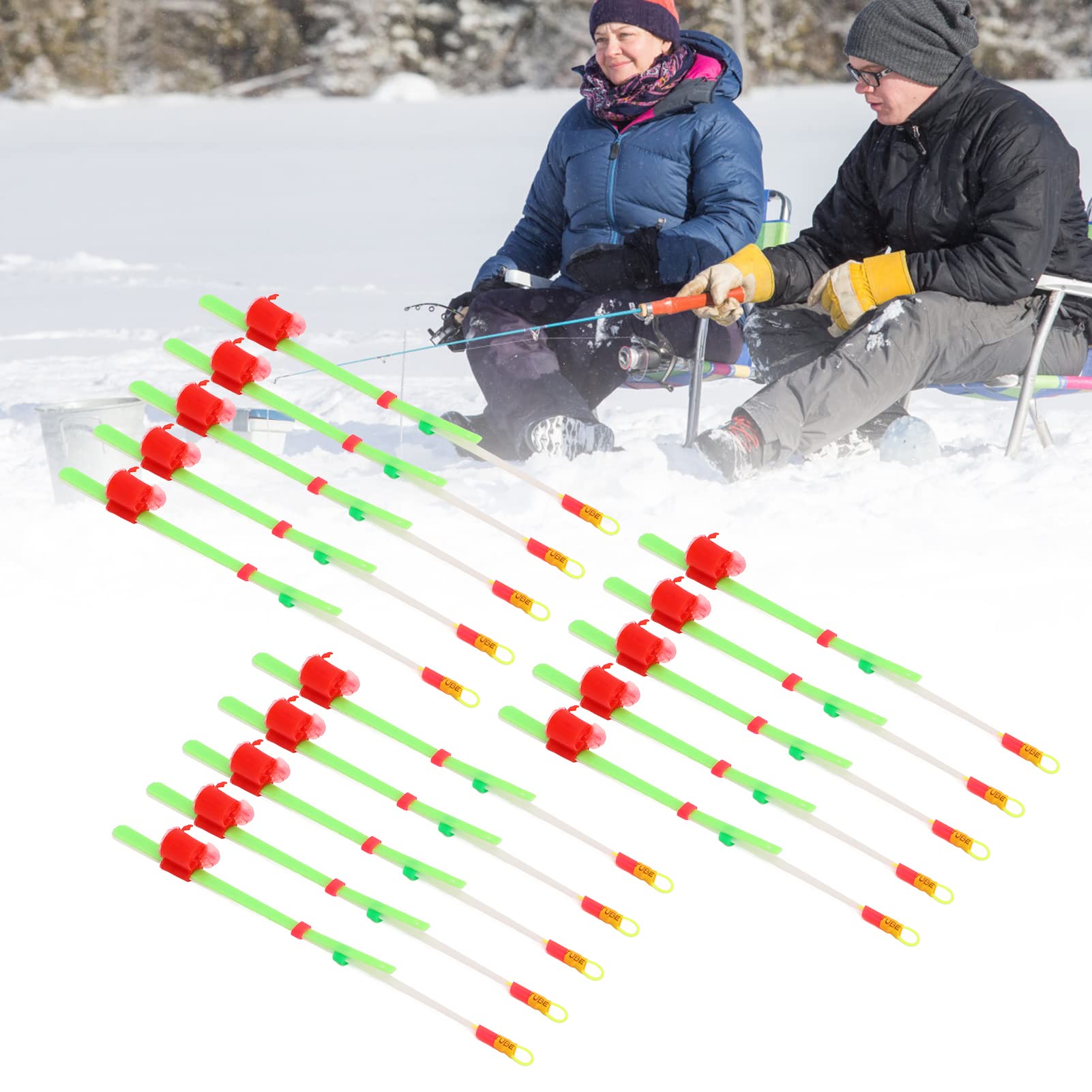Keenso plastic ice tip material highlights lightweight, flexible design.
