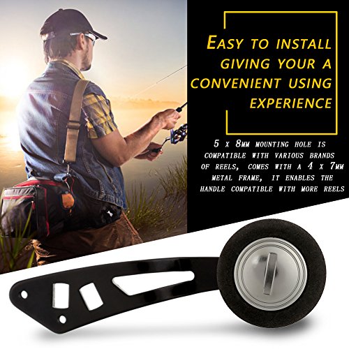 Keenso reel handle knob shows durable metal construction for long-lasting use.