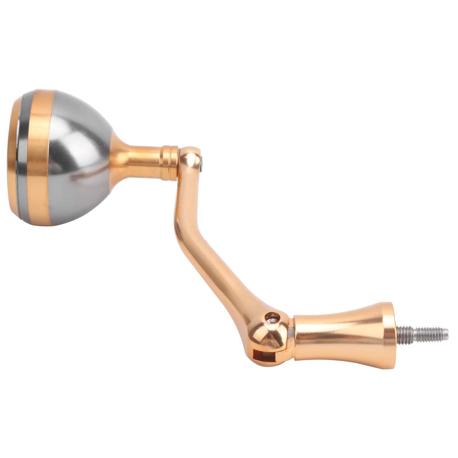 Keenso reel handle with metal rocker arm provides comfortable grip during casts.