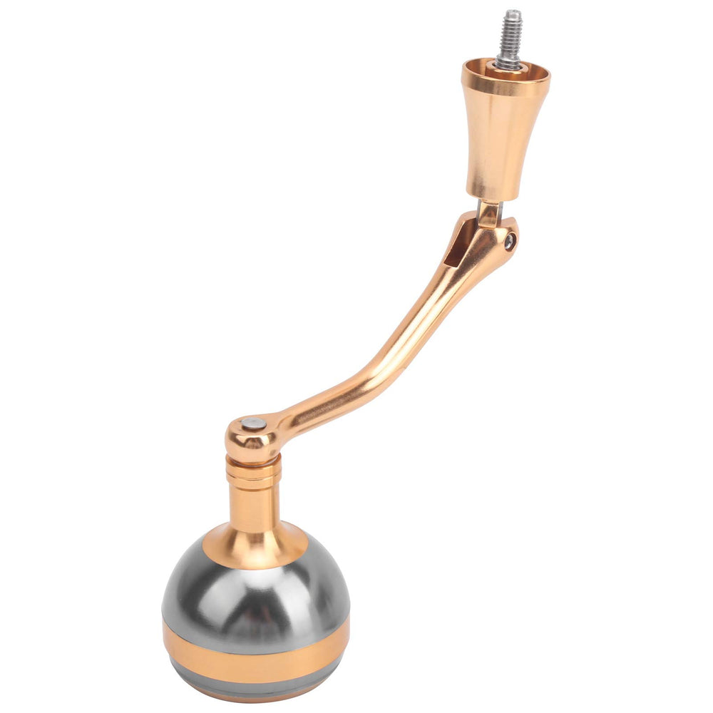 Keenso reel handle supports stable, comfortable hand position for jigging.