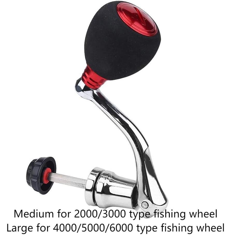 Keenso spinning handle grip detail with comfortable EVA knob for long sessions.
