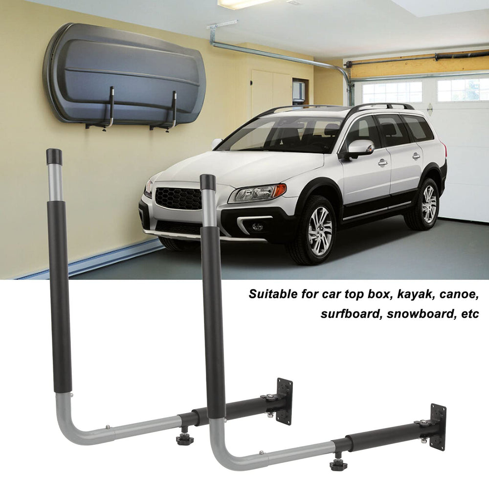 Keenso wall-mount rack stores surfboards neatly, reducing clutter and maximizing garage space.
