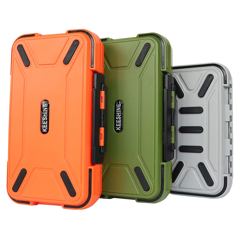 KEESHINE orange tackle box – exterior close-up