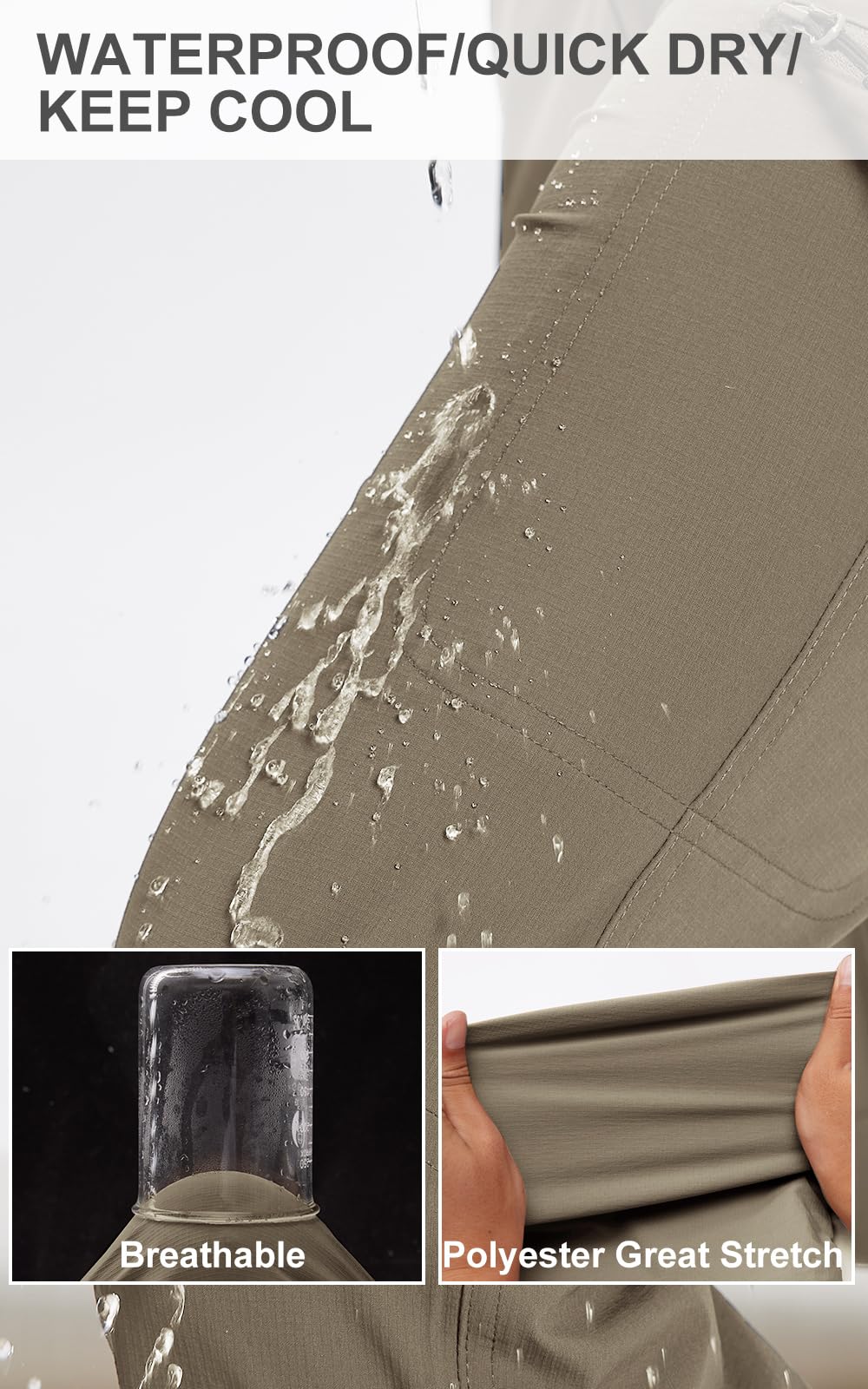 KeihTrail pants feature 3D knee construction for full range of motion
