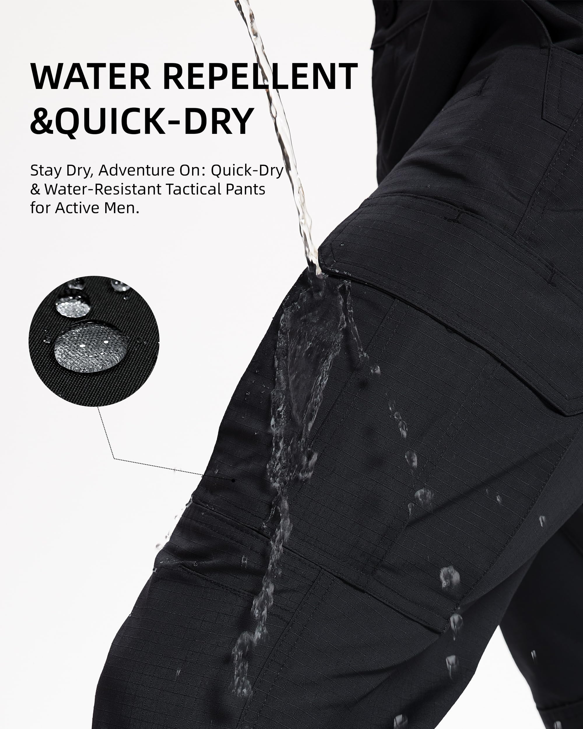 KeihTrail tactical pants comfortable waistband supports all-day movement.