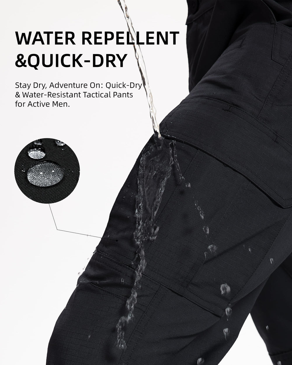 KeihTrail tactical pants comfortable waistband supports all-day movement.