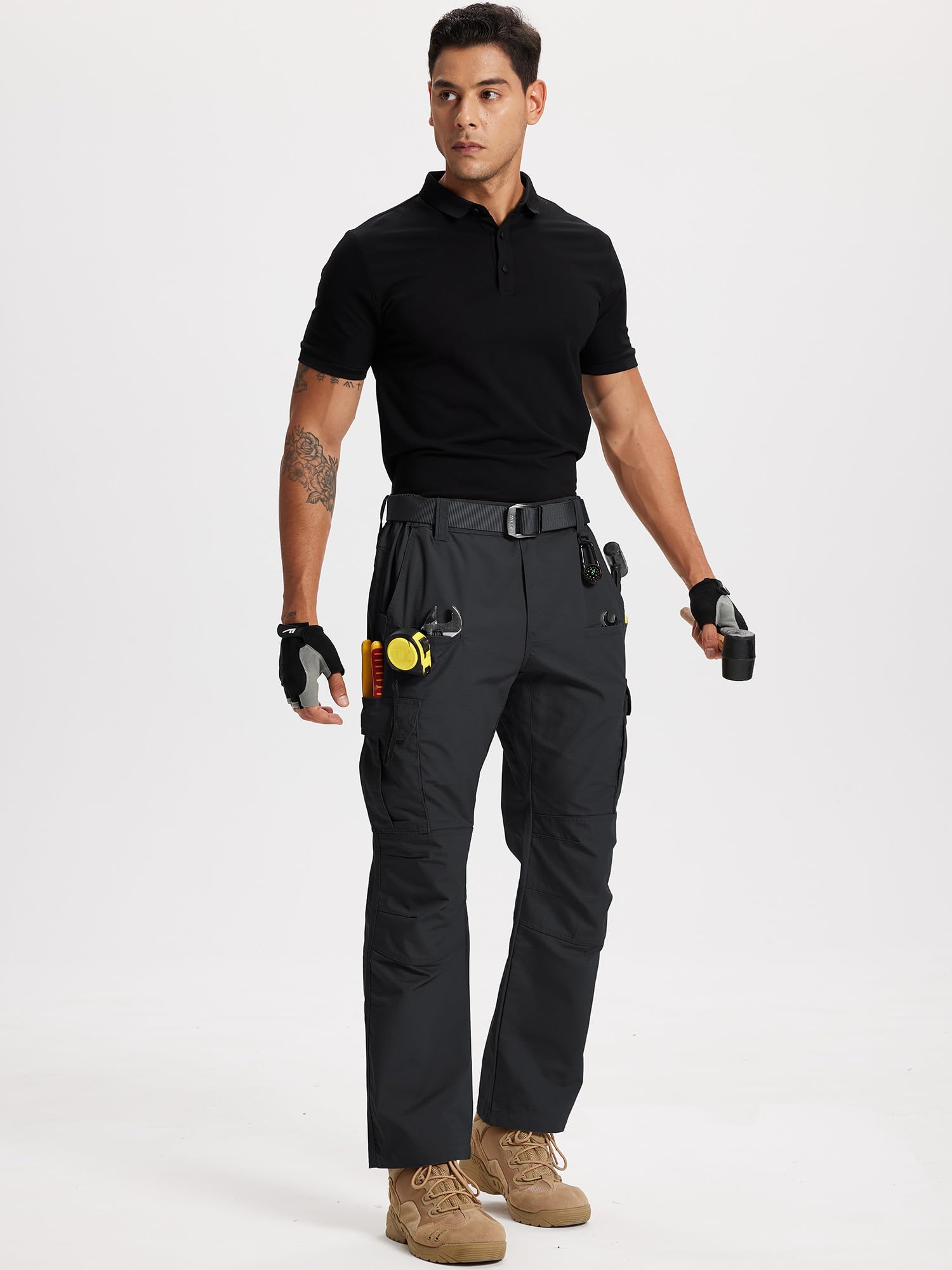 KeihTrail pants 8-pocket layout shown for secure EDC gear storage.